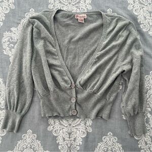 Glimmer JJ Basics gray cardigan